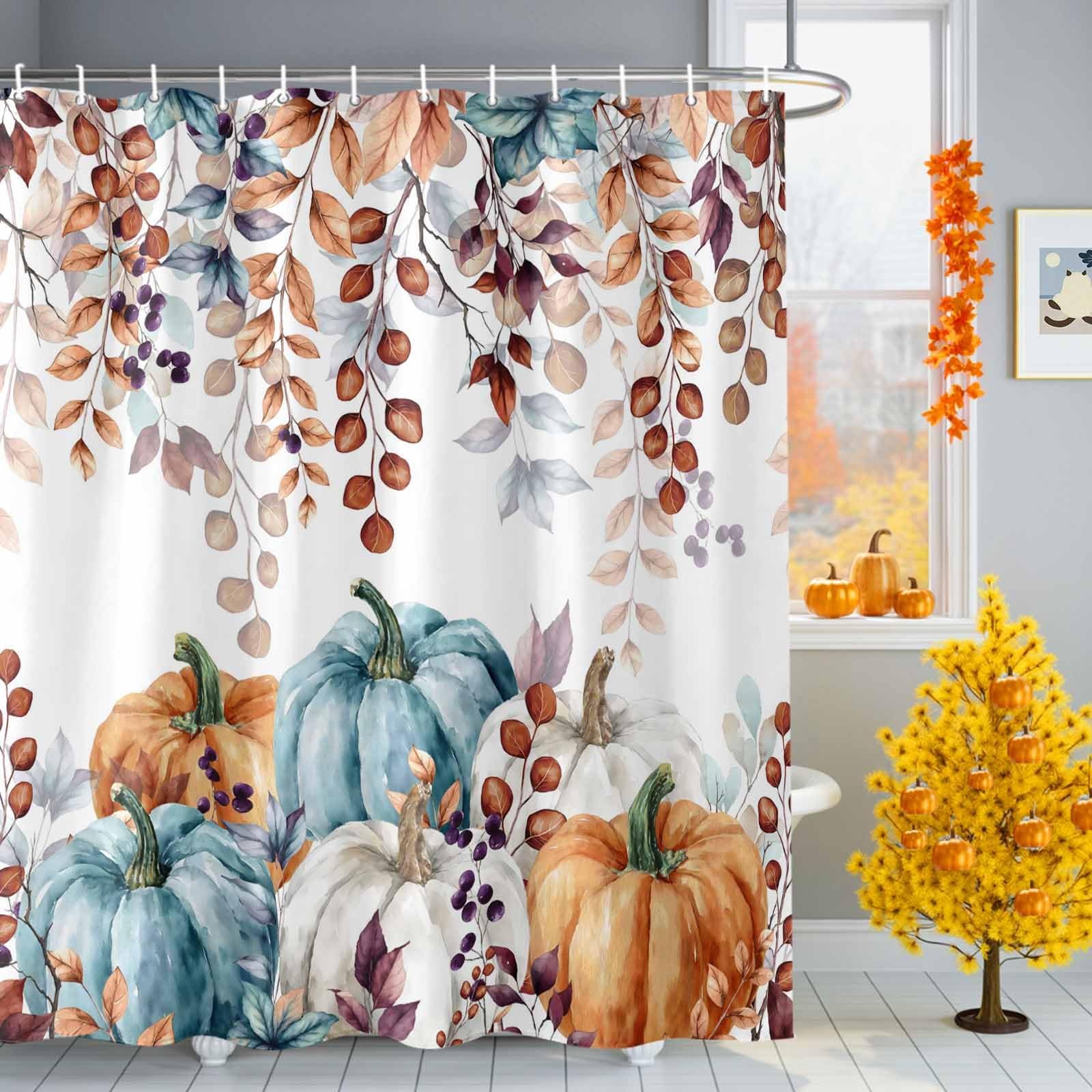 Custom Printed Bath Curtain — custom printed polyester bath curtain detail view