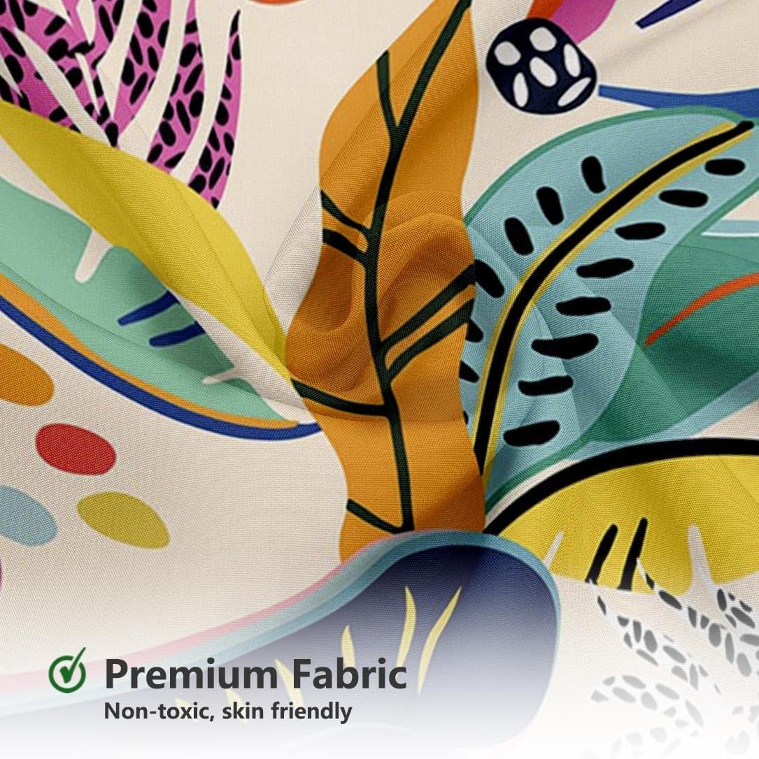 Custom Printed Bath Curtain — custom printed polyester bath curtain detail view