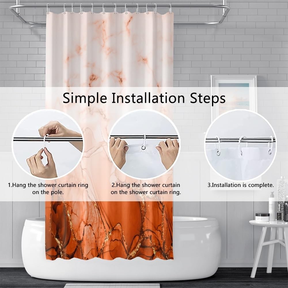 Custom Printed Bath Curtain — custom printed polyester bath curtain detail view