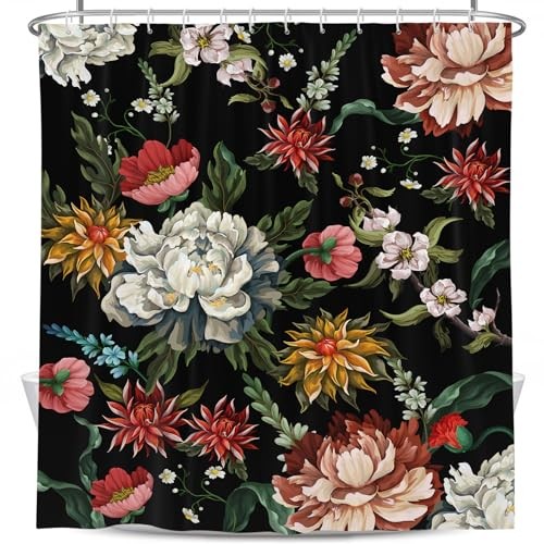 Custom Printed Bath Curtain — custom printed polyester bath curtain detail view