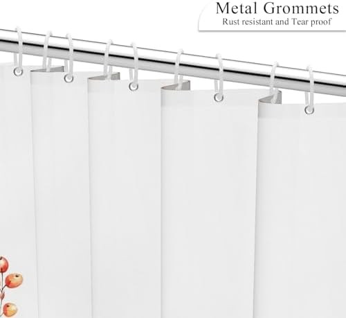 Custom Printed Bath Curtain — custom printed polyester bath curtain detail view