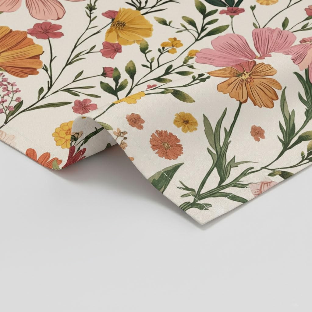 Custom Printed Bath Curtain — custom printed polyester bath curtain detail view
