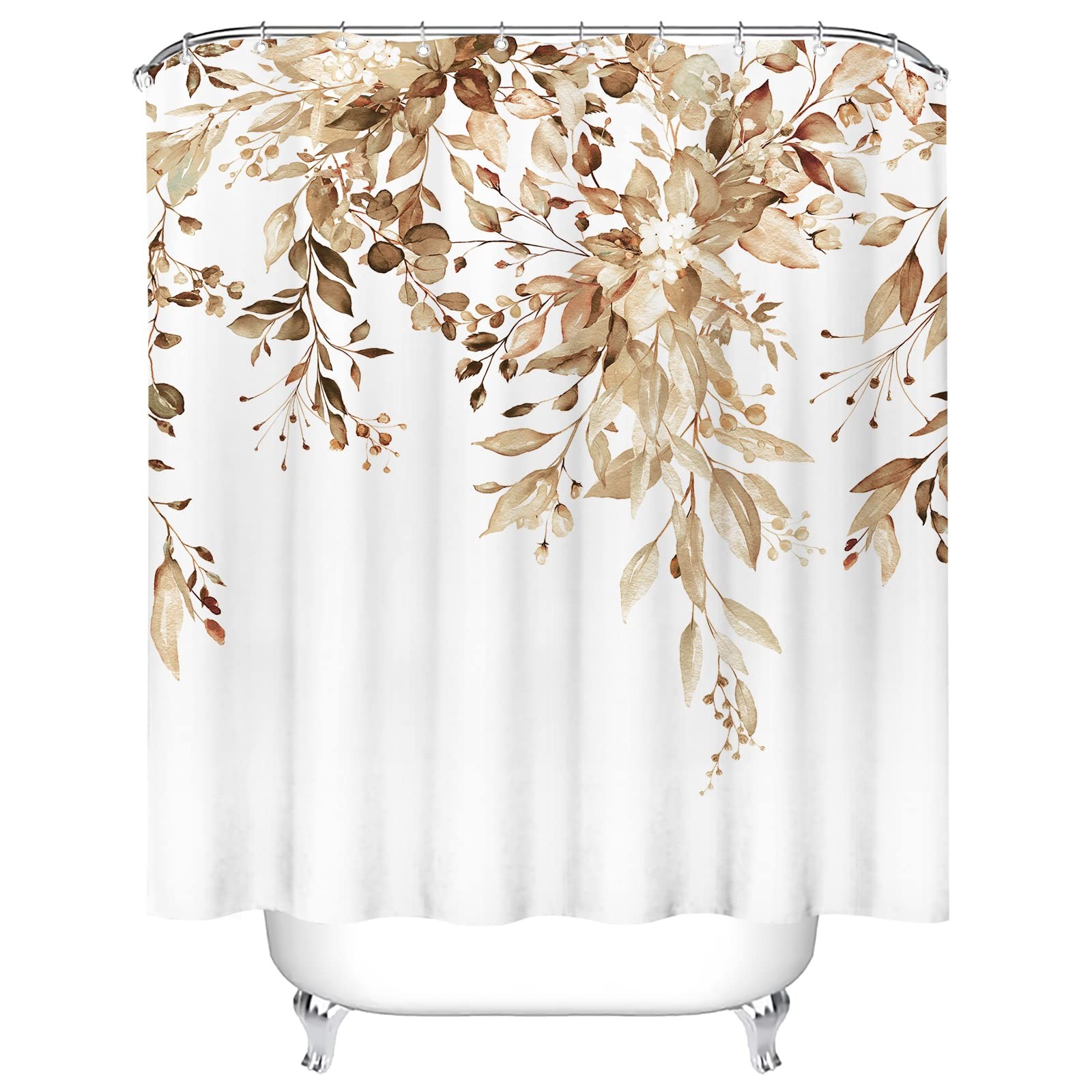 Custom Printed Bath Curtain — custom printed polyester bath curtain detail view