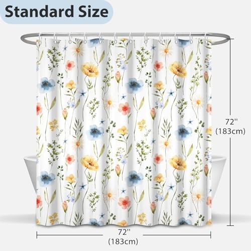Custom Printed Bath Curtain — custom printed polyester bath curtain detail view
