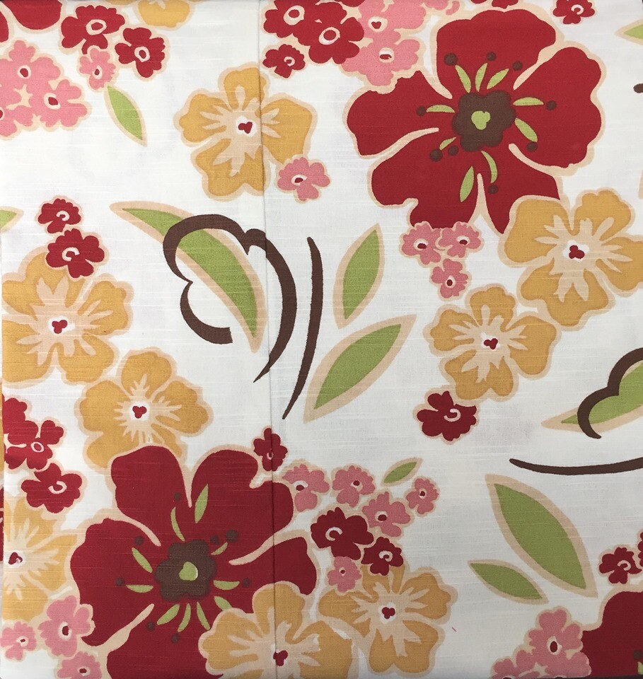 Custom Printed Bath Curtain — custom printed polyester bath curtain detail view