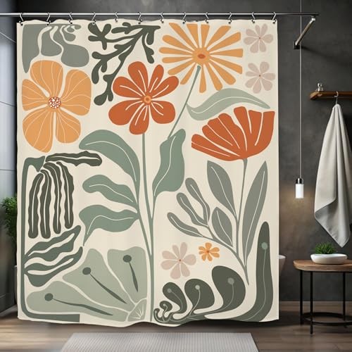 Custom Printed Bath Curtain — custom printed polyester bath curtain detail view