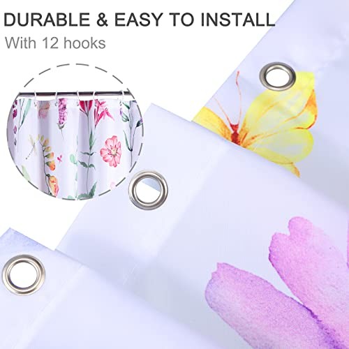 Custom Printed Bath Curtain — custom printed polyester bath curtain detail view