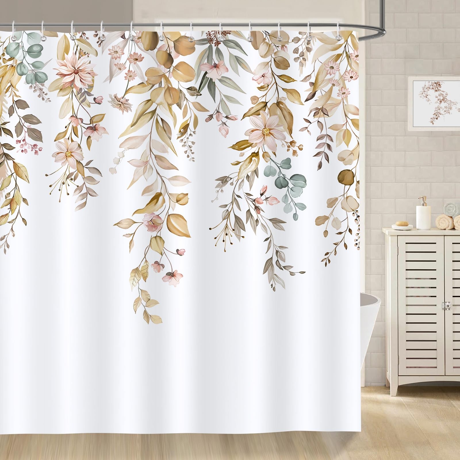 Custom Printed Bath Curtain — custom printed polyester bath curtain