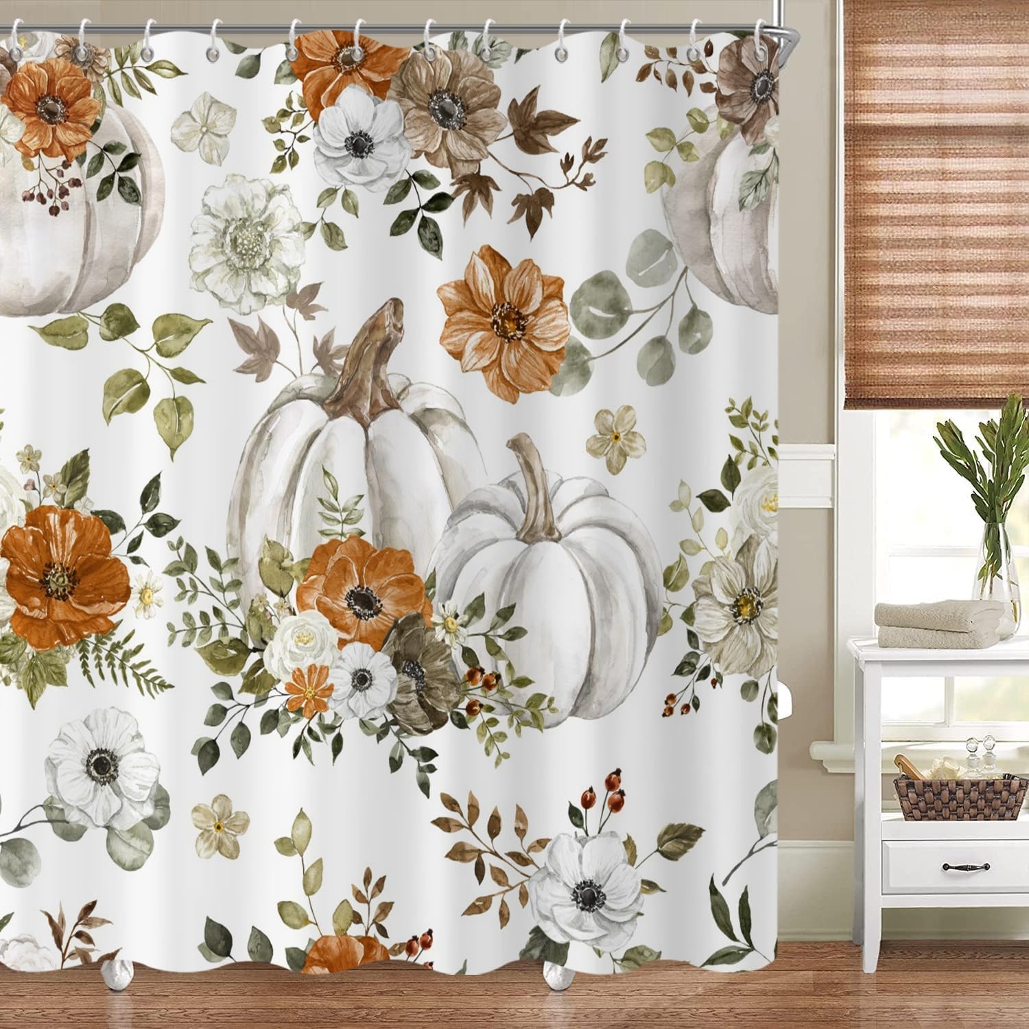 Custom Printed Bath Curtain — custom printed polyester bath curtain