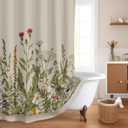 Custom Printed Bath Curtain — custom printed polyester bath curtain
