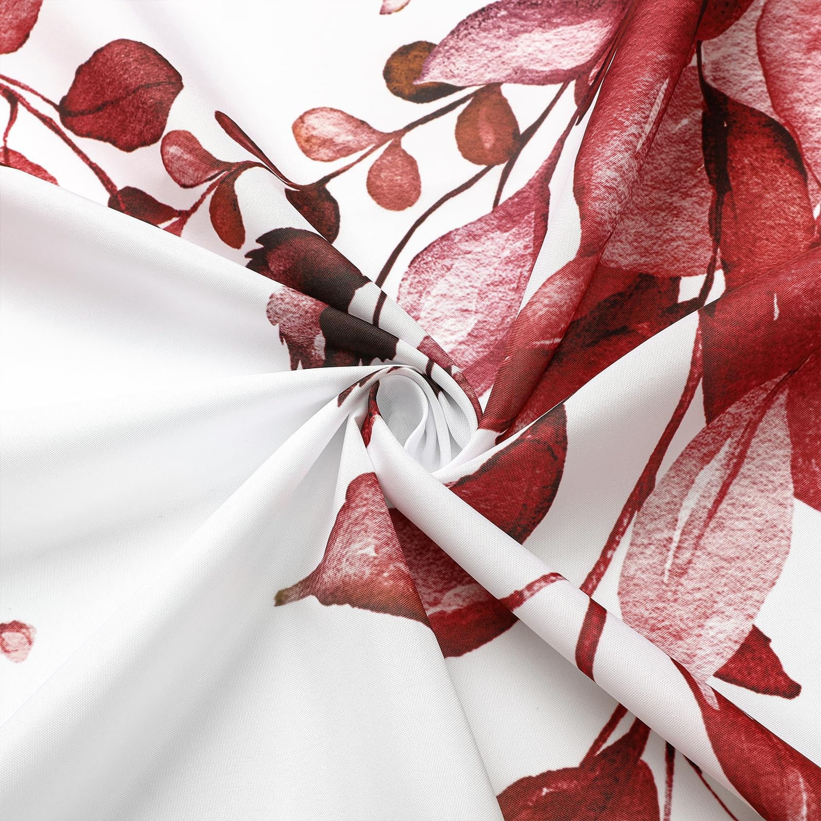 Custom Printed Bath Curtain — custom printed polyester bath curtain detail view
