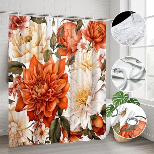 Custom Printed Bath Curtain — custom printed polyester bath curtain detail view