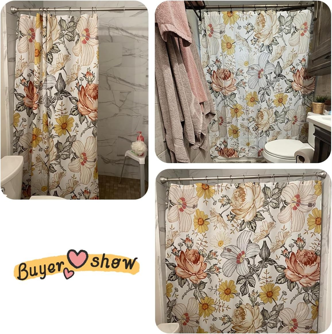 Custom Printed Bath Curtain — custom printed polyester bath curtain detail view