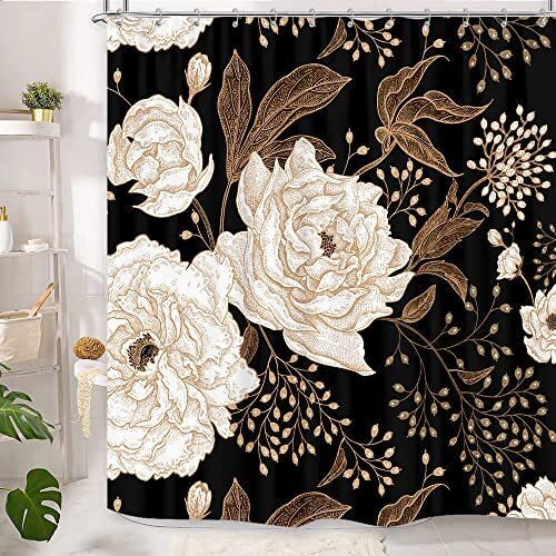 Custom Printed Bath Curtain — custom printed polyester bath curtain detail view