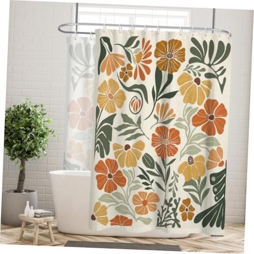 Custom Printed Bath Curtain — custom printed polyester bath curtain