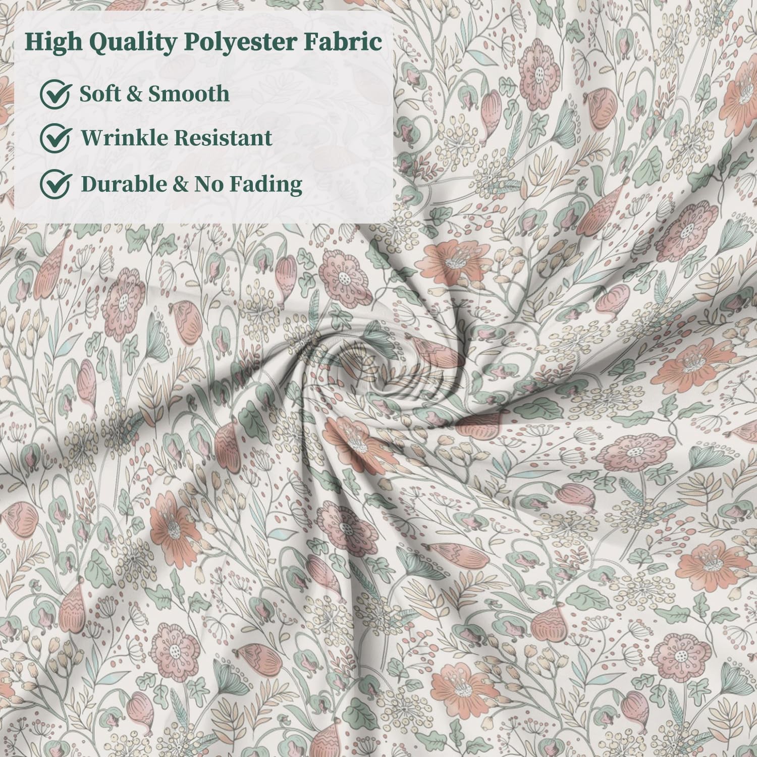 Custom Printed Bath Curtain — custom printed polyester bath curtain detail view