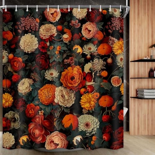 Custom Printed Bath Curtain — custom printed polyester bath curtain detail view