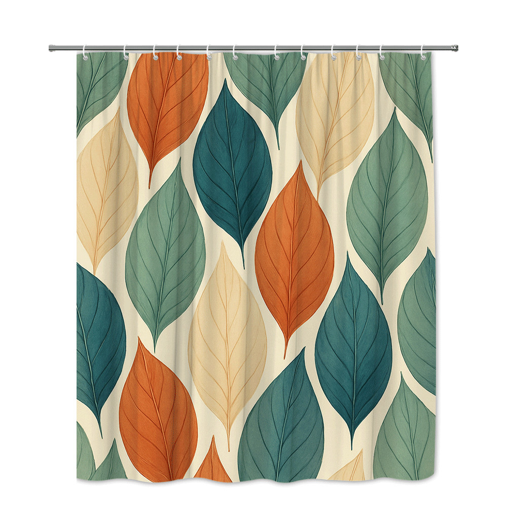 Custom Printed Bath Curtain — custom printed polyester bath curtain detail view