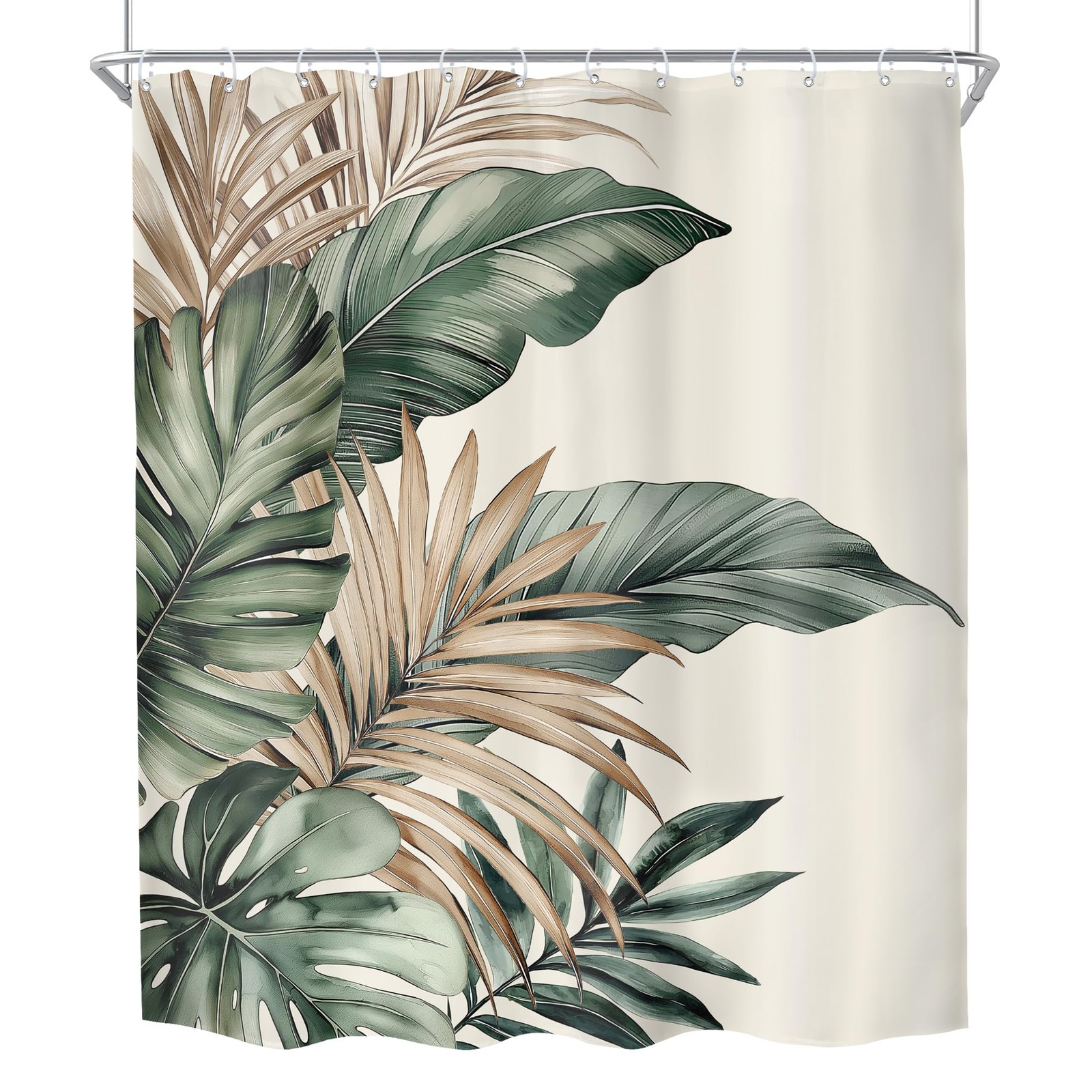 Custom Printed Bath Curtain — custom printed polyester bath curtain detail view
