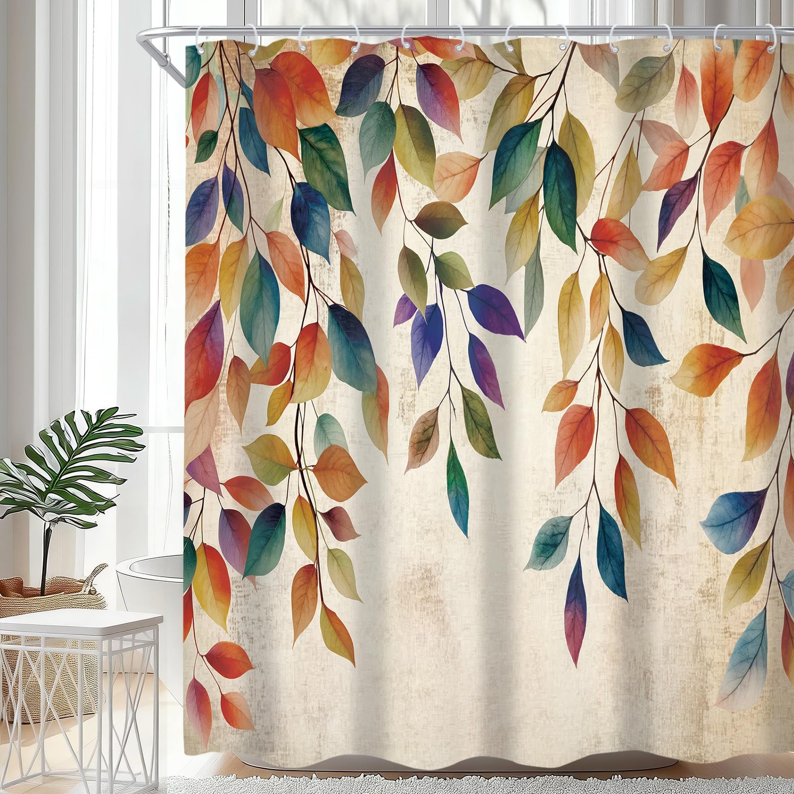 Custom Printed Bath Curtain — custom printed polyester bath curtain