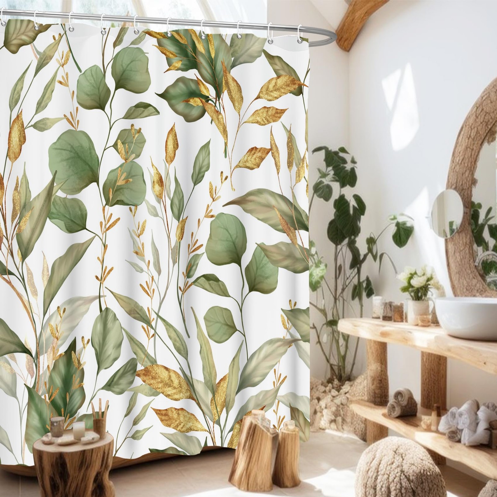 Custom Printed Bath Curtain — custom printed polyester bath curtain