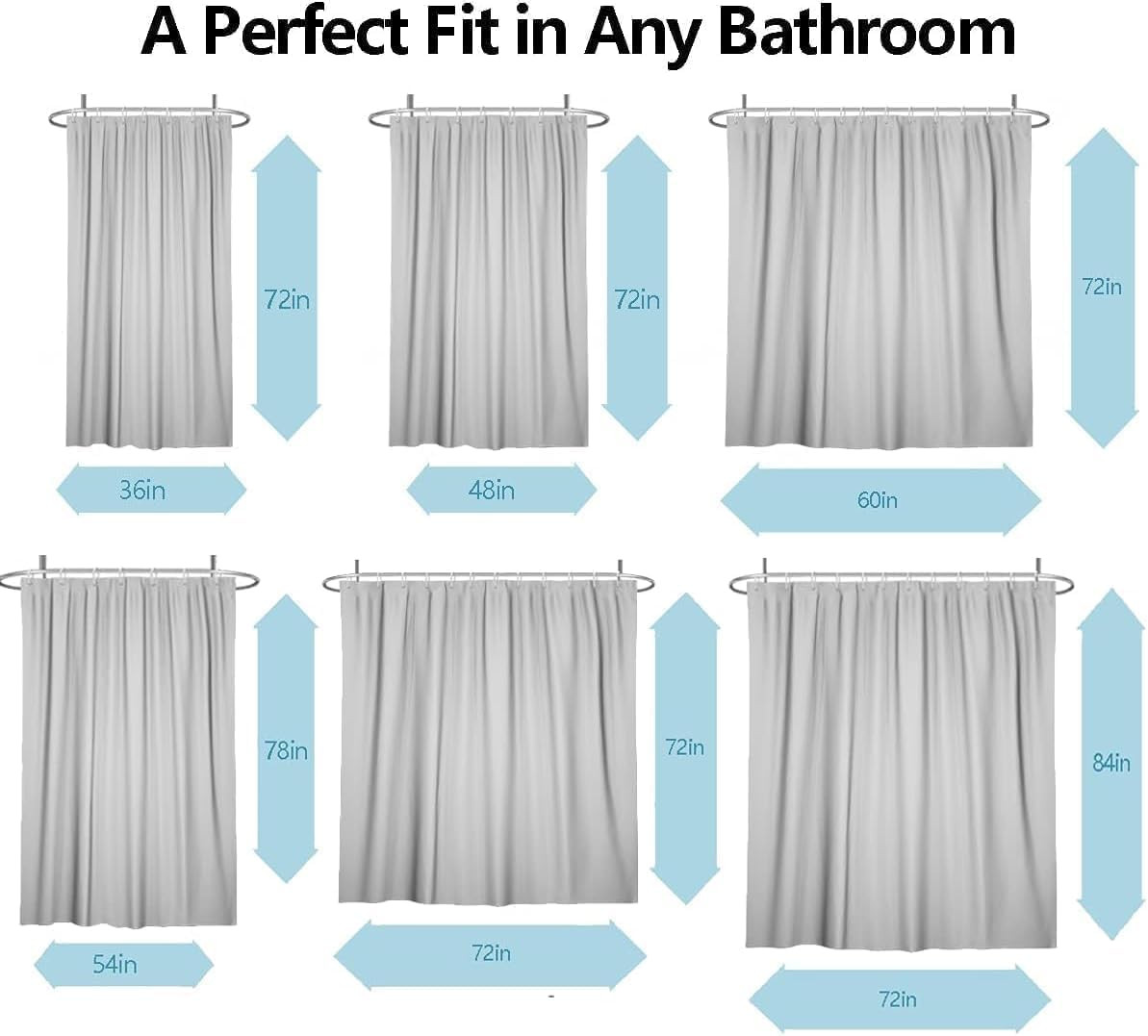 Custom Printed Bath Curtain — custom printed polyester bath curtain detail view