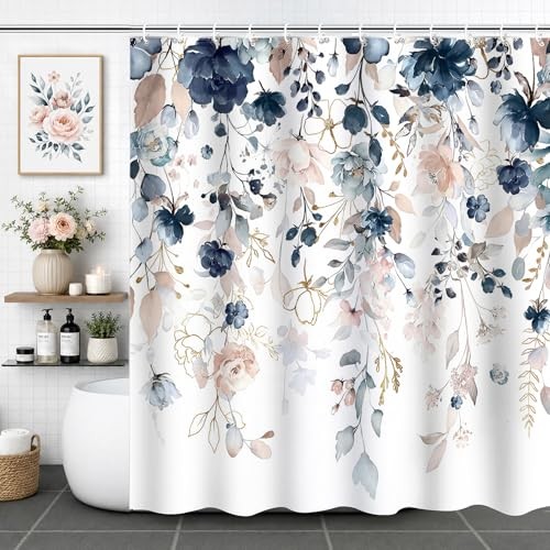 Custom Printed Bath Curtain — custom printed polyester bath curtain detail view