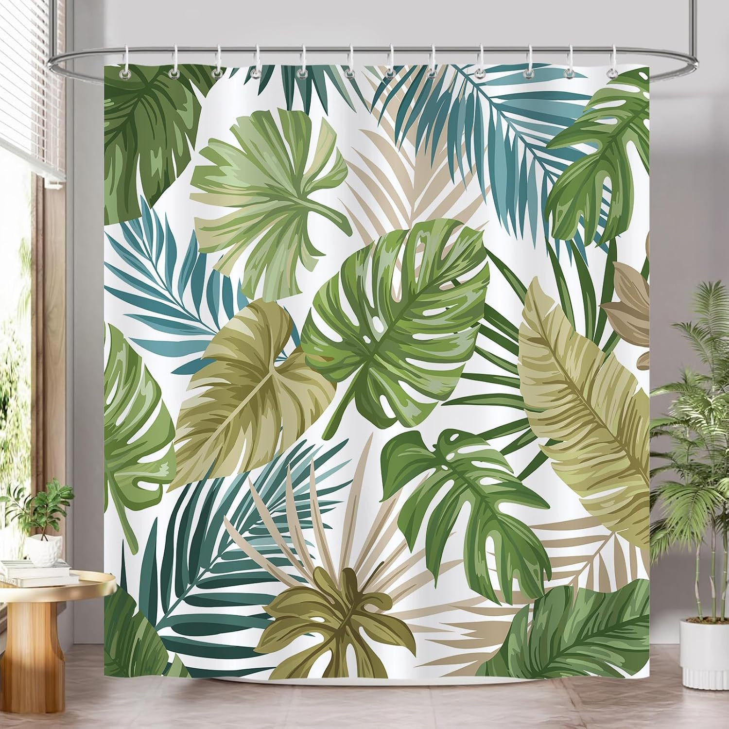 Custom Printed Bath Curtain — custom printed polyester bath curtain