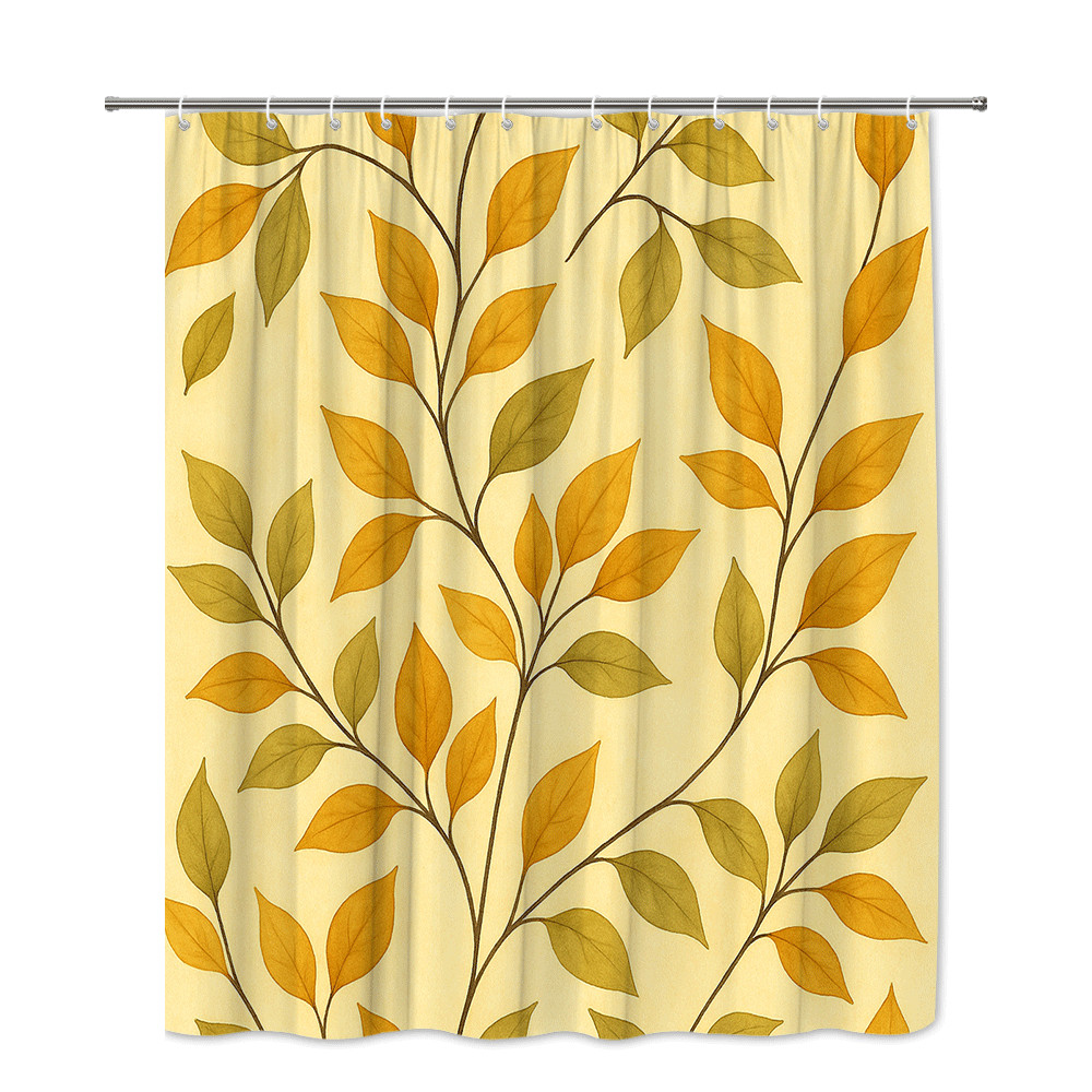 Custom Printed Bath Curtain — custom printed polyester bath curtain detail view
