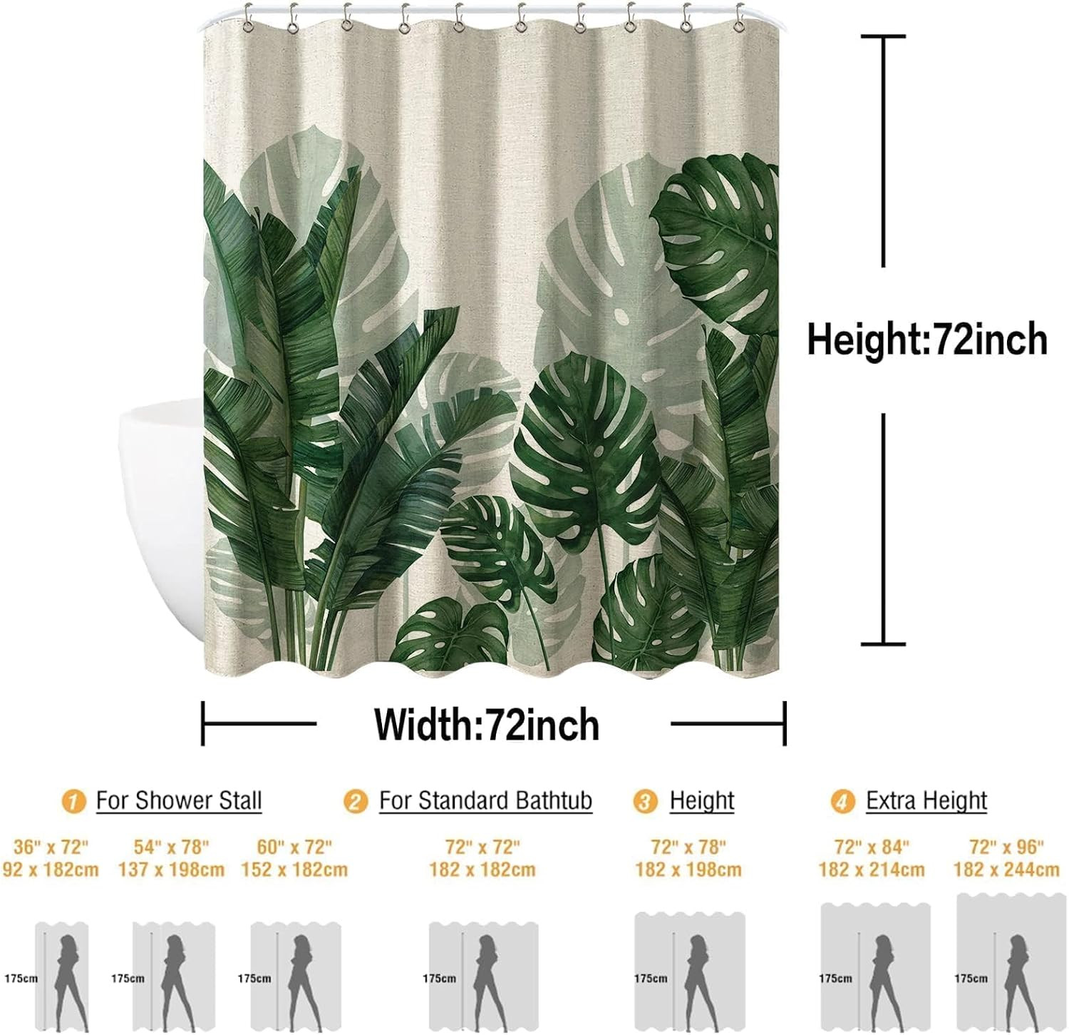 Custom Printed Bath Curtain — custom printed polyester bath curtain detail view