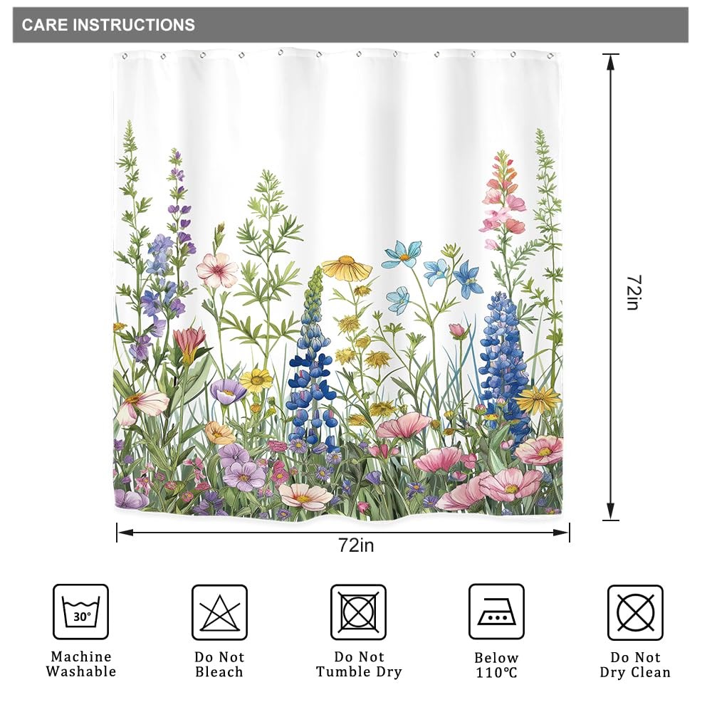 Custom Printed Bath Curtain — custom printed polyester bath curtain detail view