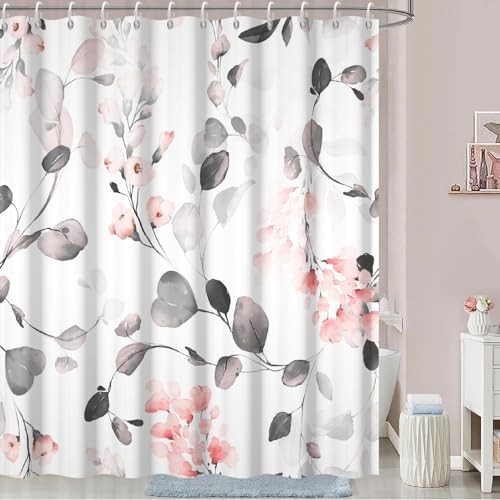 Custom Printed Bath Curtain — custom printed polyester bath curtain detail view