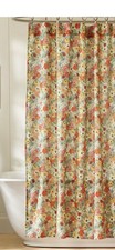 Anthropologie Printed Slub Cotton Shower Curtain — custom printed polyester bath curtain
