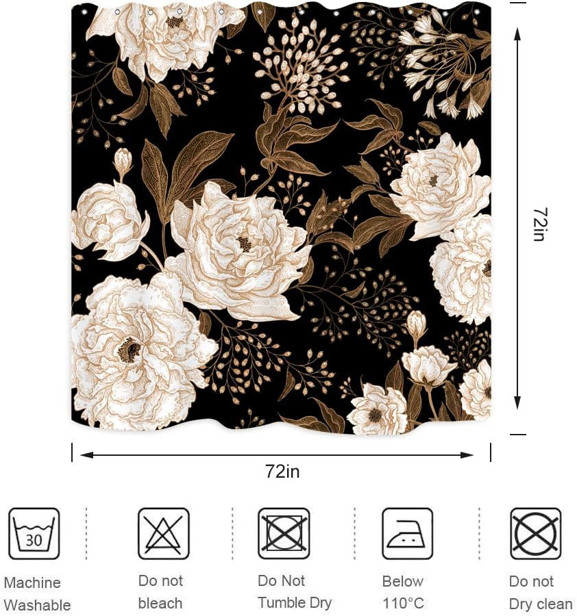 Custom Printed Bath Curtain — custom printed polyester bath curtain detail view