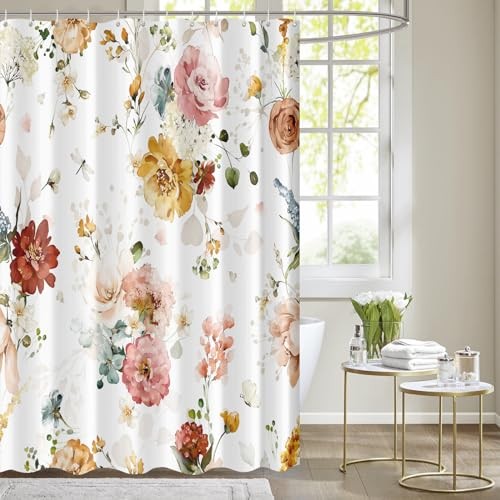 Custom Printed Bath Curtain — custom printed polyester bath curtain detail view