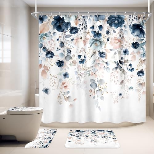 Custom Printed Bath Curtain — custom printed polyester bath curtain