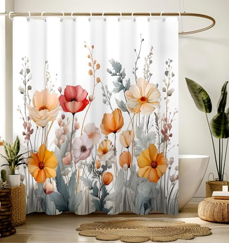 Custom Printed Bath Curtain — custom printed polyester bath curtain