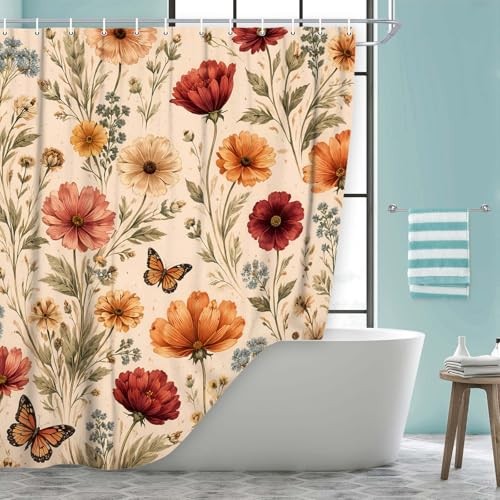 Custom Printed Bath Curtain — custom printed polyester bath curtain detail view