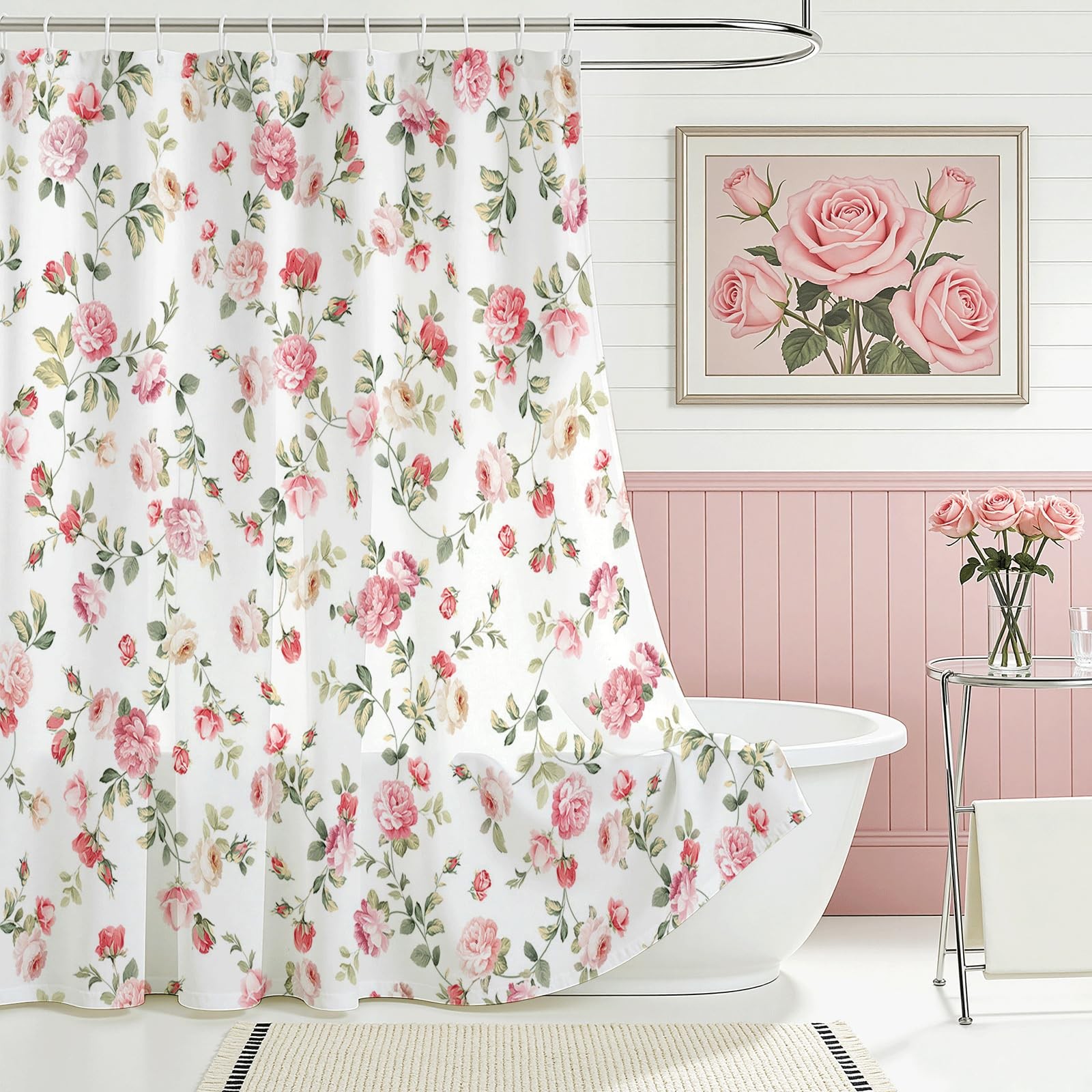 Custom Printed Bath Curtain — custom printed polyester bath curtain