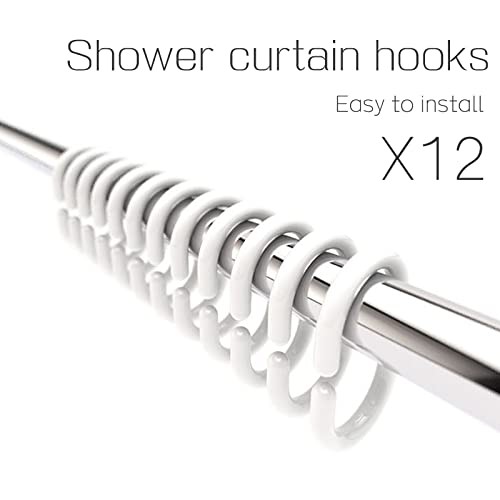 Custom Printed Bath Curtain — custom printed polyester bath curtain detail view