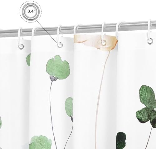 Custom Printed Bath Curtain — custom printed polyester bath curtain detail view