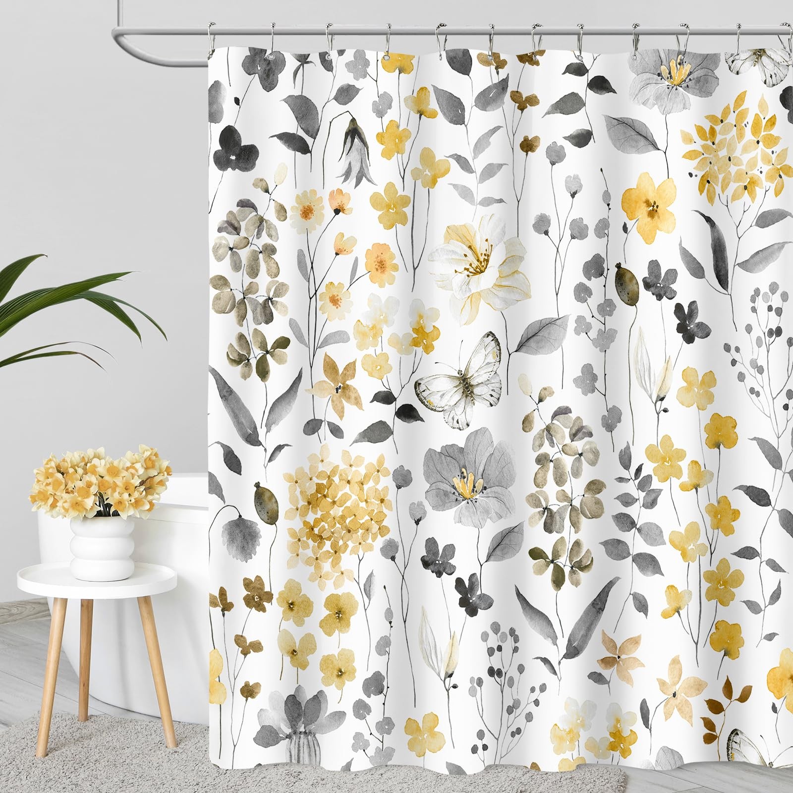 Custom Printed Bath Curtain — custom printed polyester bath curtain