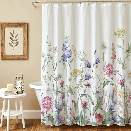 Custom Printed Bath Curtain — custom printed polyester bath curtain