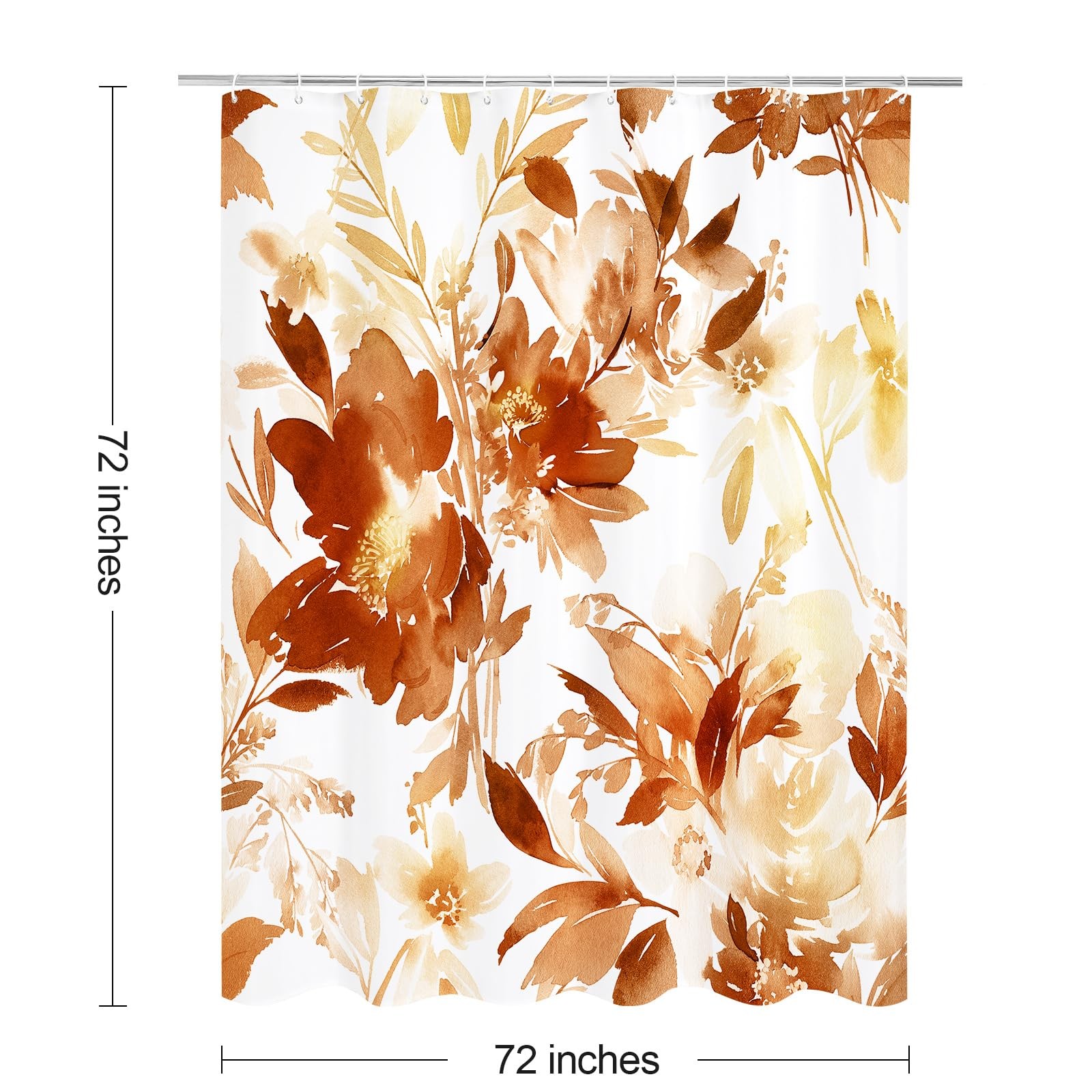 Custom Printed Bath Curtain — custom printed polyester bath curtain detail view