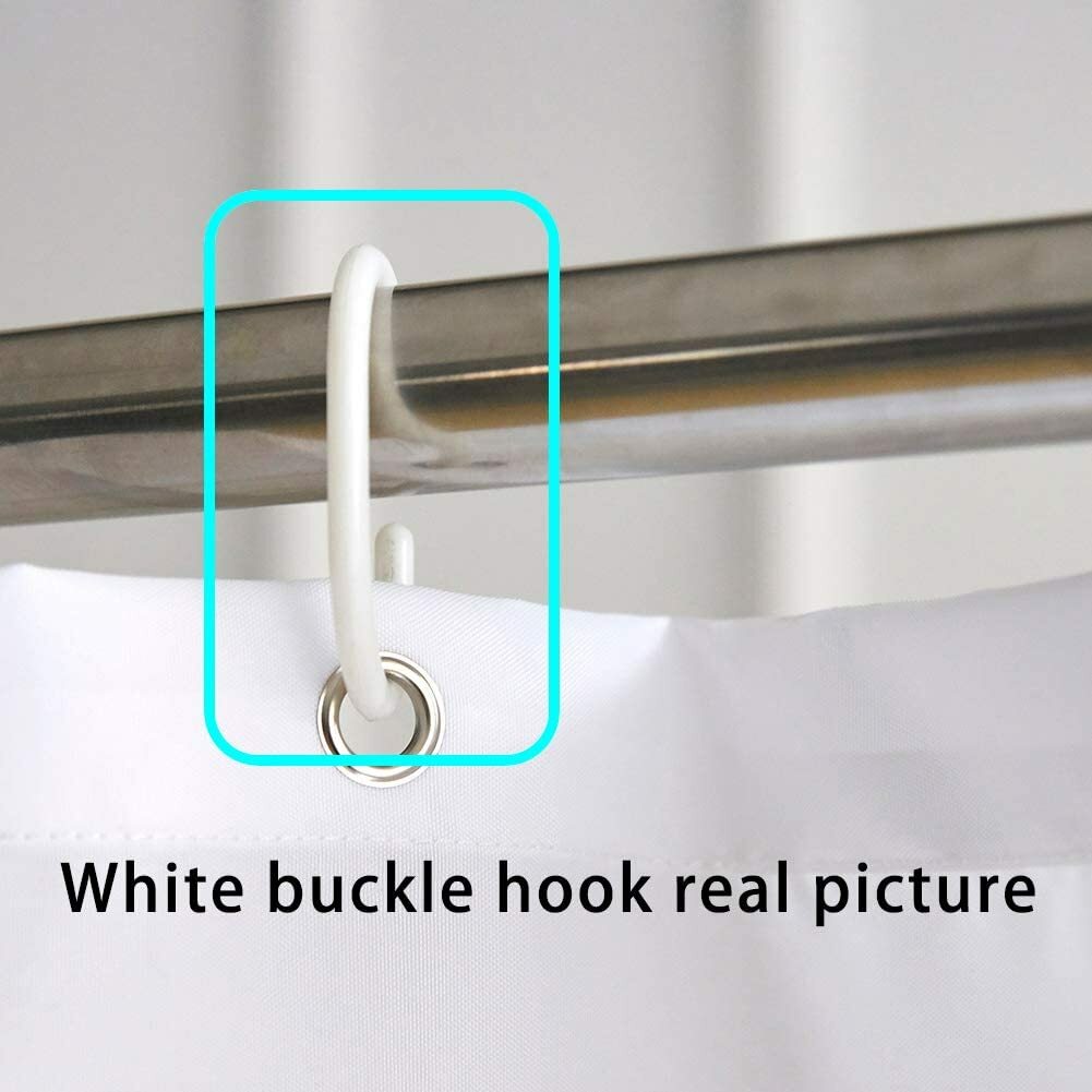Custom Printed Bath Curtain — custom printed polyester bath curtain detail view