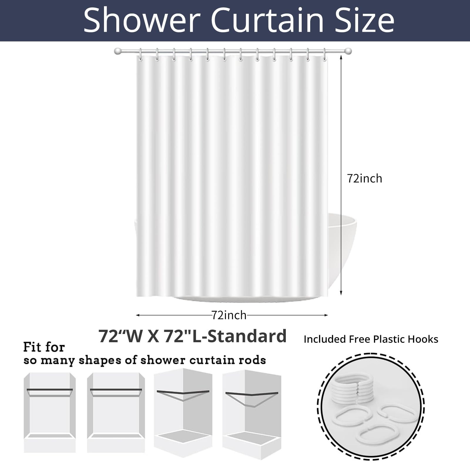 Custom Printed Bath Curtain — custom printed polyester bath curtain detail view