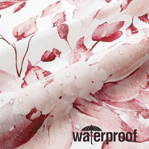 Custom Printed Bath Curtain — custom printed polyester bath curtain detail view