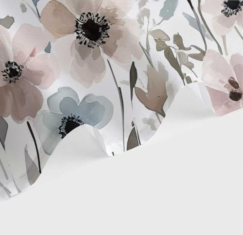 Custom Printed Bath Curtain — custom printed polyester bath curtain detail view