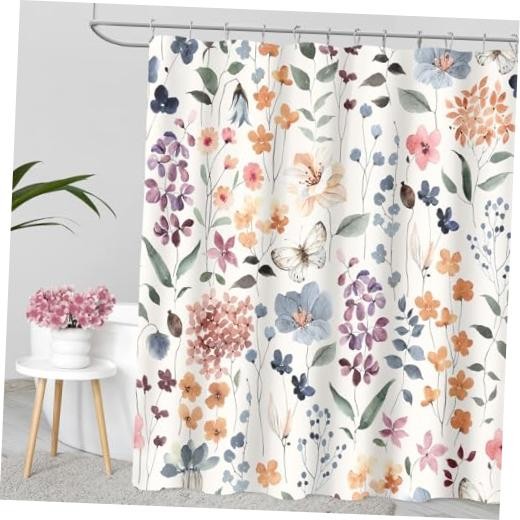 Custom Printed Bath Curtain — custom printed polyester bath curtain