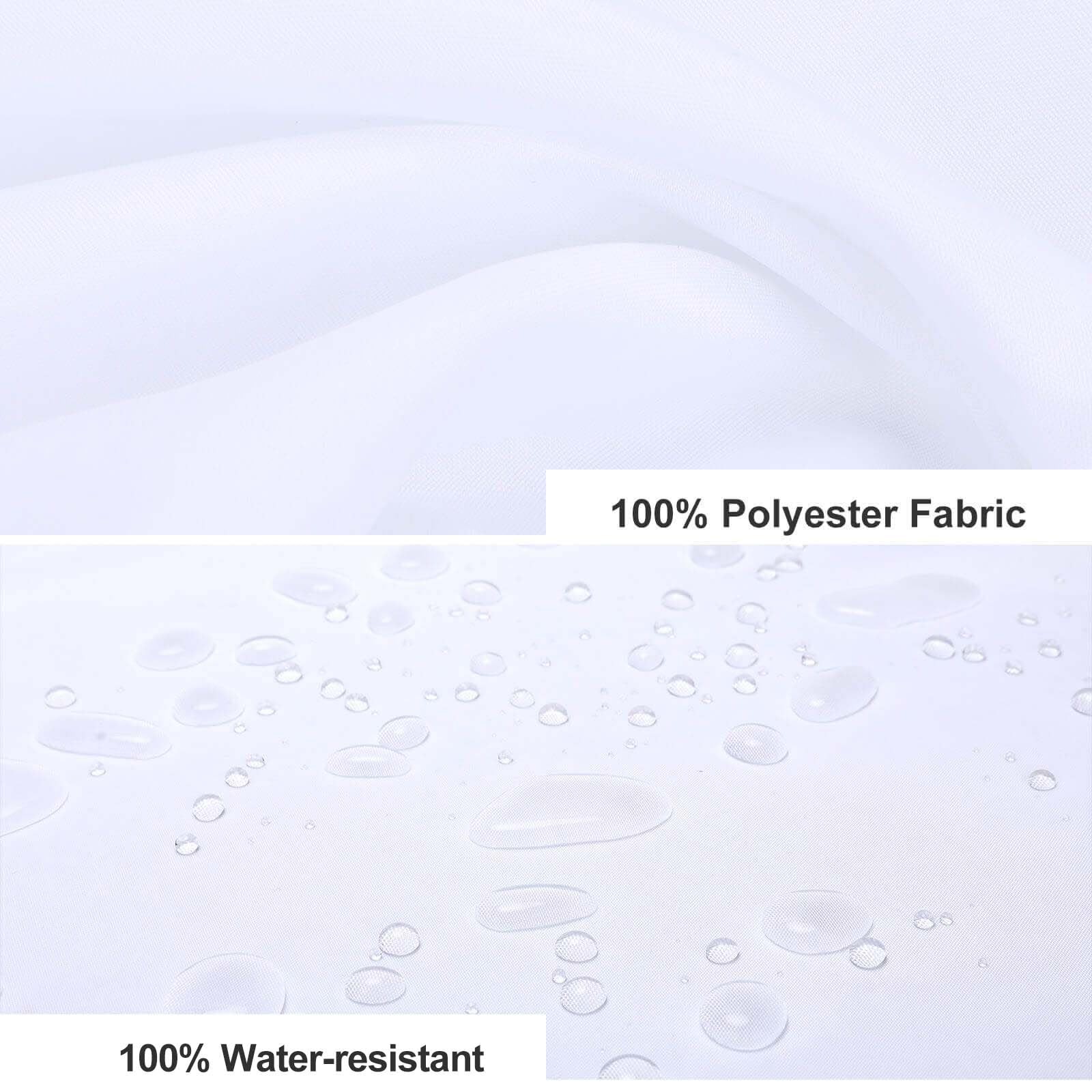 Custom Printed Bath Curtain — custom printed polyester bath curtain detail view